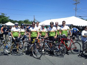 Team Buidium, raising money on a 150 mile bike ride for multiple sclerosis